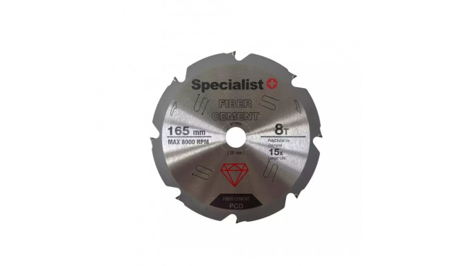 SPECIALIST+ ketas fiiber tsement jaoks, 8T 165 x 20 mm