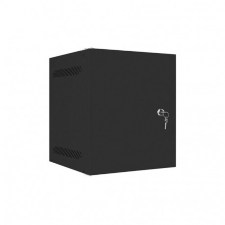 RACK CABINET 10" WALL-MOUNT 6U/280X310 FOR SELF-ASSEMBLY WITH METAL DOOR BLACK LANBERG (FLAT PACK)