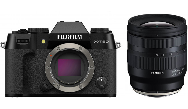 Fujifilm X-T50 + Tamron 11-20mm, black