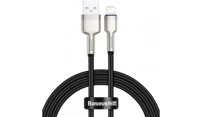 BASEUS cable USB A to Lightning 2,4A Cafule Metal 1 m black