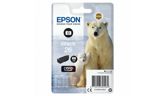 Originaalne Tindikassett Epson C13T26114012 Must