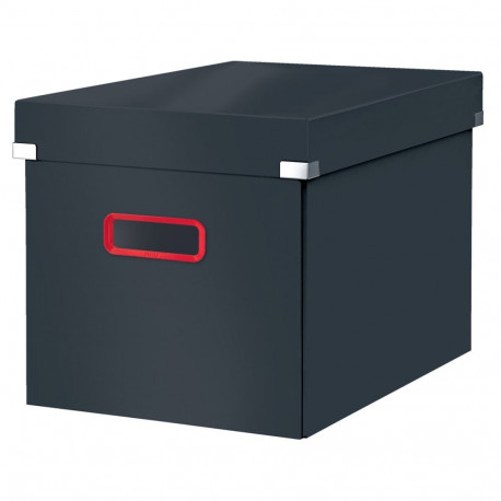 Storage Box C&S Cosy Cube L Velvet Grey