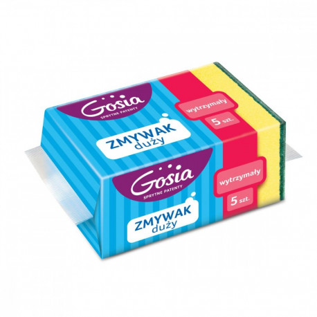 Scrubbing sponge GOSIA Maxi, 5 pcs