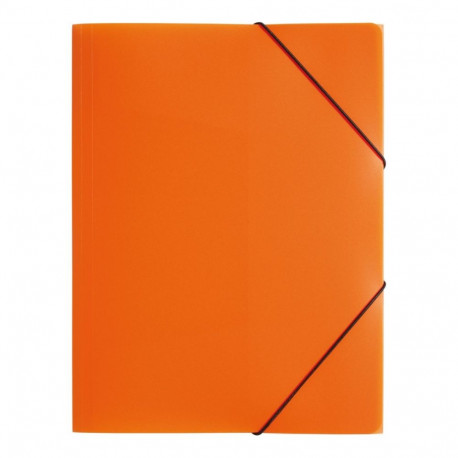 Kummiga mapp A4, oranž, PP plast, Pagna