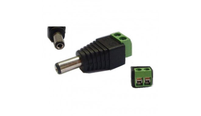 Power male connector 5.5x2.1, 10pcs