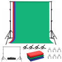 Photo Studio Background Support 2x2m, Backdrops RGB