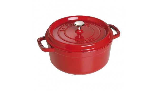 Staub ümmargune malmpott - 3.8 ltr, punane
