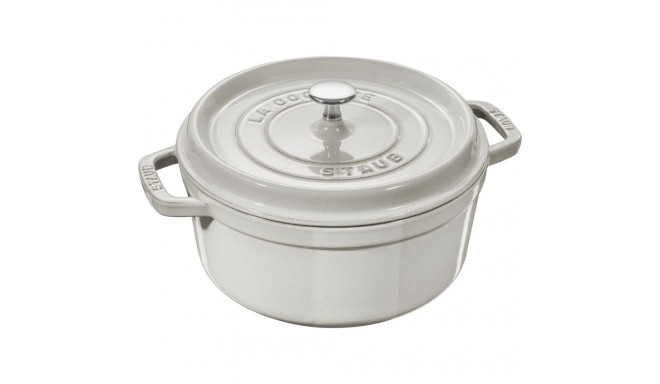 STAUB LA COCOTTE Round cast iron pot 3.8 ltr, truffle