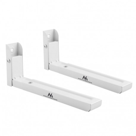 Maclean MC-915 W Universal Microwave Oven Bracket Holder Wall Mount Adjustable White Space Saving 30