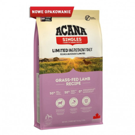 ACANA Singles rohusööja lambaliha kuiv koeratoit 11,4kg