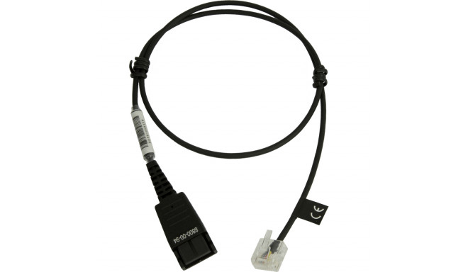 "JABRA QD to RJ45 straight unbalanced version for GN1900/GN2000 and GN2100 Standard Headset on Sieme
