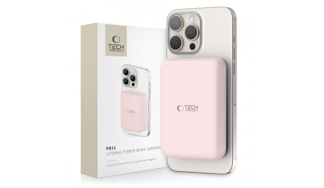TECH-PROTECT PB11 LIFEMAG MAGSAFE POWER BANK 10000MAH PINK