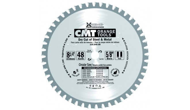 DRY CUT BLADE 210X2.2/1.8X30 Z=48 FWF