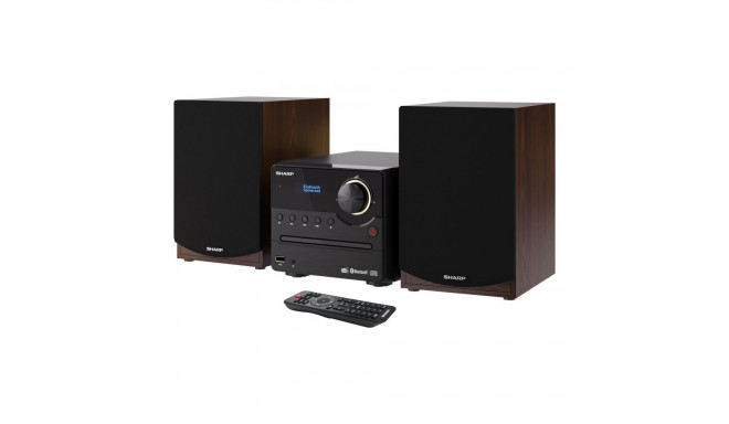 Sharp | Hi-Fi Micro System | XL-B517D(BR) | Brown | USB port | AUX in | Bluetooth | CD player | FM r