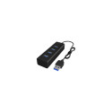 Raidsonic | 4 port USB 3.0 hub | IB-HUB1409-U3