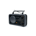 Muse | 2-bands portable radio | M-06DS | AUX in | Grey