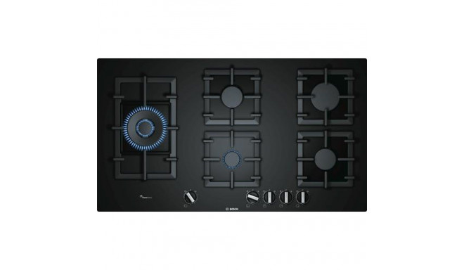 Bosch Serie 6 PPS9A6B90 hob Black Built-in 90 cm Gas 5 zone(s)