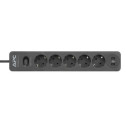 APC PME5U2B-GR surge protector Black 5 AC outlet(s) 230 V 1.52 m