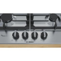 Bosch Serie 6 PCP6A5B90 hob Black, Stainless steel Built-in Gas 4 zone(s)