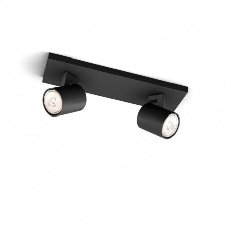 LAMP RUNNER BAR/TUBE BLACK 2X20W 230V