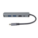 PremiumCord USB-C to HDMI + 2x USB3.2 + PD 100W+ RJ45 10/100/1000Mbps adapter