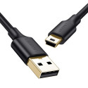 Ugreen universaalne mini USB andmesidekaabel 1m must (10355)