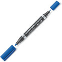 Перманентный маркер Staedtler DUO 348 0,6/1,5mm синяя