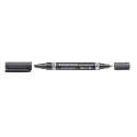 Перманентный маркер Staedtler DUO 348 0,6/1,5mm черный