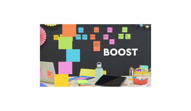 Бумага для заметок 76x76 мм POST-IT 654 Super Sticky Boost 5x90 листов