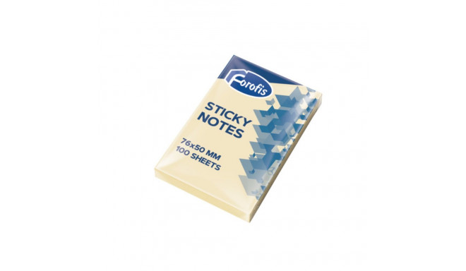 Note paper FOROFIS 51x76mm yellow 100 sheets