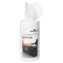 Cleaning cloths for the screen moistened DURABLE Screenclean 100 pcs in a jar