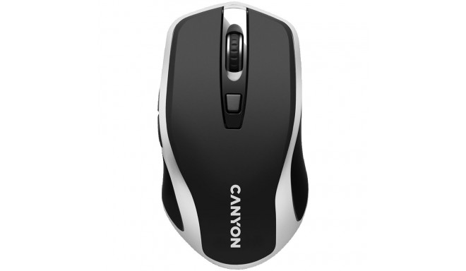 CANYON mouse MW-19 Wireless Charge Black Silver