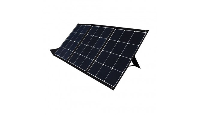 Foldable solar charger 120W, 2xUSB, QC3.0, with adapters