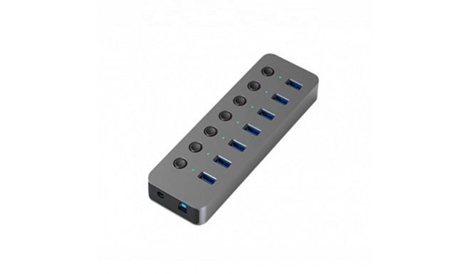 Adapter USB A 3.0 - 7 x USB 3.0 with switches