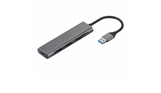 Adapter USB 3.0 - 3 x USB 3.0, SD, TF