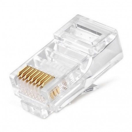RJ45 connector UTP CAT6, 100 pcs.