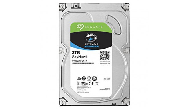 3TB SEAGATE SURVEILLANCE SKYHAWK 3.5", HDD SATA 3TB 5900RPM SATA 6G