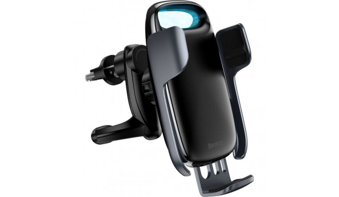 Baseus Milky Way gravity car mount with Qi 15W induction charger (black)