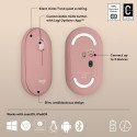 Logitech Pebble 2 M350s Belaidė pelė, RF Wireless + Bluetooth, 4000 DPI, Tonal Rose