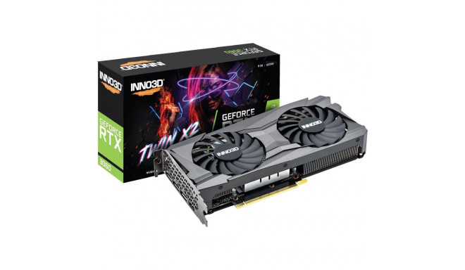 Inno3D GeForce RTX 3060 Twin X2 LHR 8GB GDDR6 graphics card (N30602-08D6-11902130)