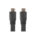 HDMI M/M V2.0 CABLE 0.5M 4K BLACK FLAT LANBERG