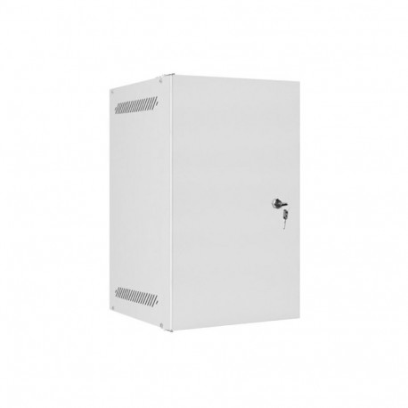 RACK CABINET 10" WALL-MOUNT 9U/280X310 (FLAT PACK) WITH METAL DOOR GREY LANBERG