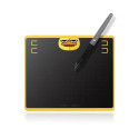 HUION HS64 Special Edition Graphics Pen Tablet graphic tablet Black, Yellow 5080 lpi 160 x 102 mm US