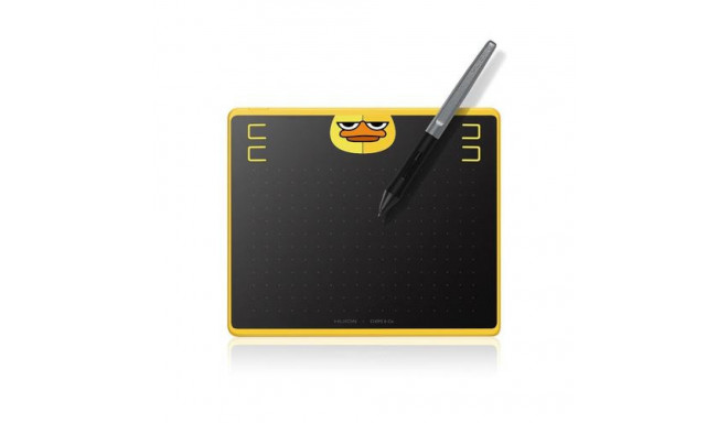 HUION HS64 Special Edition Graphics Pen Tablet graphic tablet Black, Yellow 5080 lpi 160 x 102 mm US