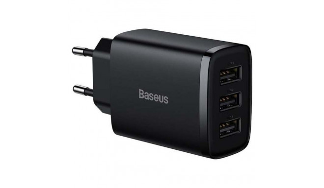 CHARGER 3XUSB 17W BLACK