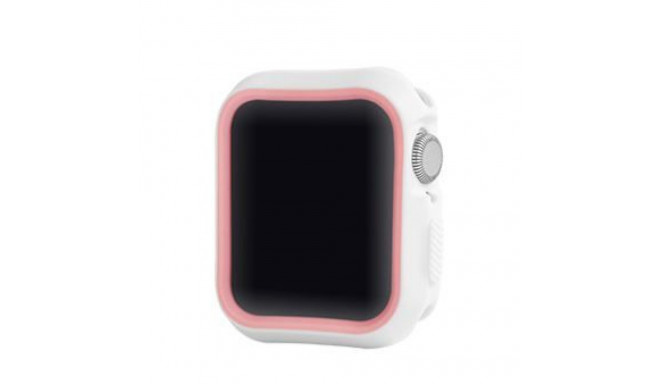 Devia kaitseümbris Dazzle Apple Watch 44mm, valge/roosa