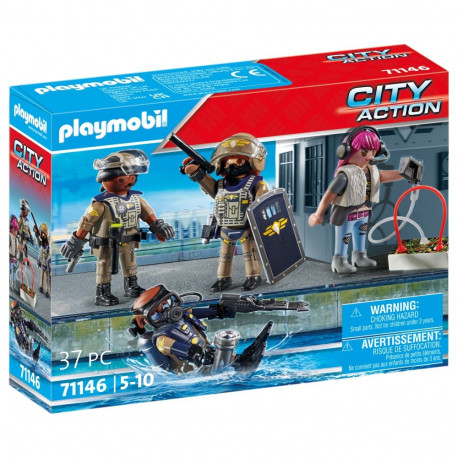 PLAYMOBIL CITY ACTION Tactical Unit - Figure Set 71146