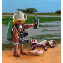 PLAYMOBIL SPECIAL PLUS Researcher with young caiman 71168