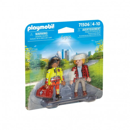 PLAYMOBIL DUOPACKS Paramedic with Patient 71506