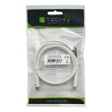 Techly ICOC-MU4-20G240W2 USB cable 2 m USB4 Gen 2x2 USB C White